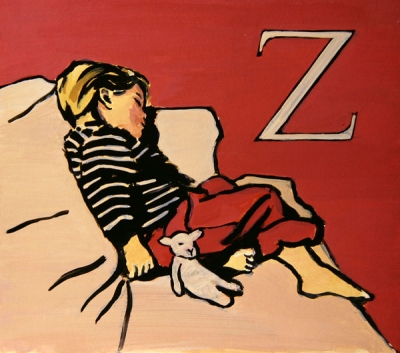 Z is for Zzz, 2007 (acrylic on card)
