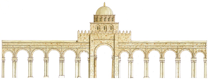 Mosque of Uqba. Kairouan, Tunisia. Main façade